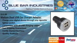 Matson Dual USB Car Charger Adapter-0