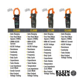 Klein Tools Clamp Meter Range