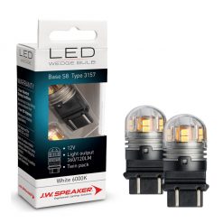 JW Speaker LED Bulb Wedge Base White 6000k 360_120lm 12_24v
