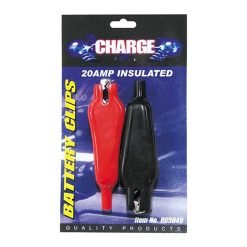 Charge Battery Clamps 20 amps Pos Ned 2pc