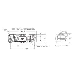 fuse block dimensions