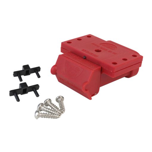 Trailer Vision 50 amp Anderson Plug Cover Red Top Mount with LED
