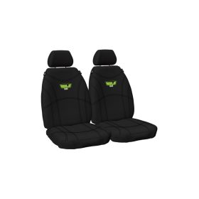 Hulk HU9626 Universal Neoprene Seat Cover - Front - Black (2pc)