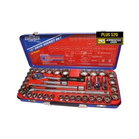 SP-Tools T820300 39pc 1/2"Dr Metric/SAE Socket Set