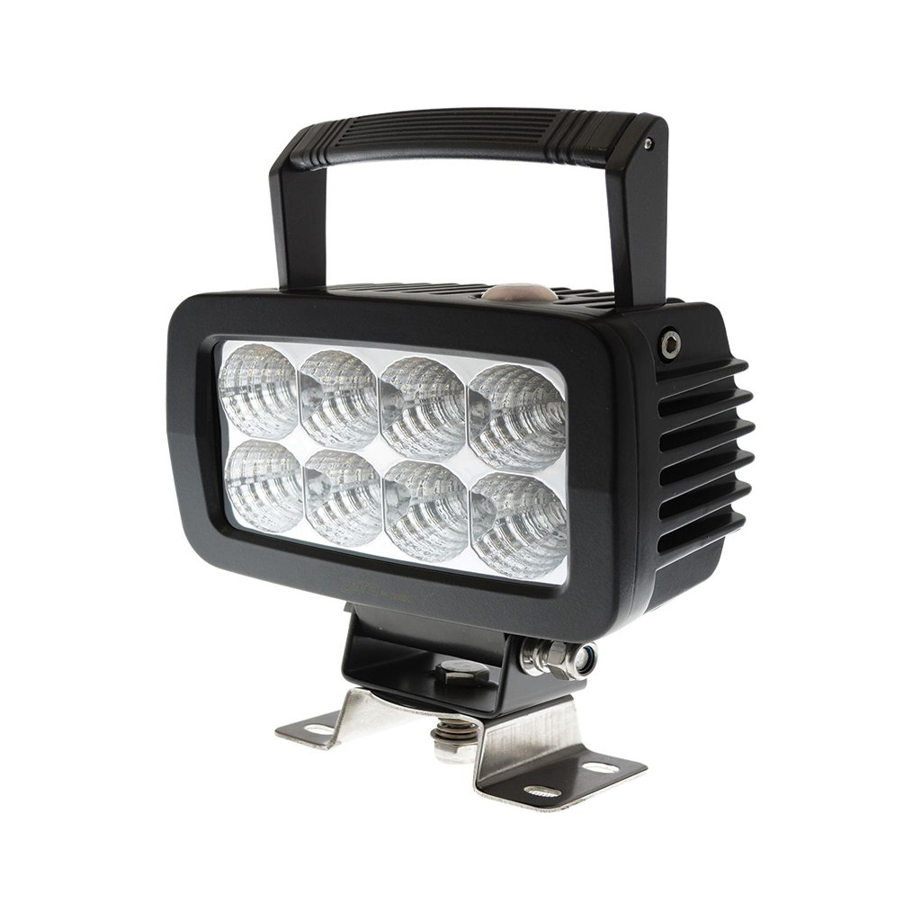 LV LED Work Lamps Flood Beam w/ Flashing Warning Light - 40W