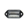 LED Autolamps E72-30BLM 12/24V LED License Plate Lights Steel Housing Black Bezel 30 Series