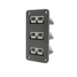 Blue-Bar-DC-255-Triple-50a-Anderson-Flush-Mount-with-Plugs-Angled