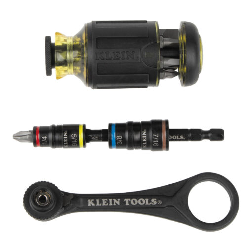 Klein-85515HD-Flip-Socket-Mini-Ratchet-and-Multi-Bit-3pc-Set