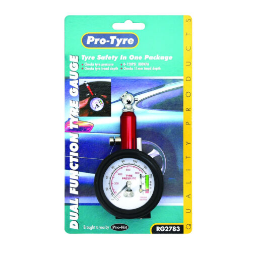 Pro-Tyre-RG2783-Tyre-Gauge-Dial-Gauge-with-Tread-Depth-Gauge