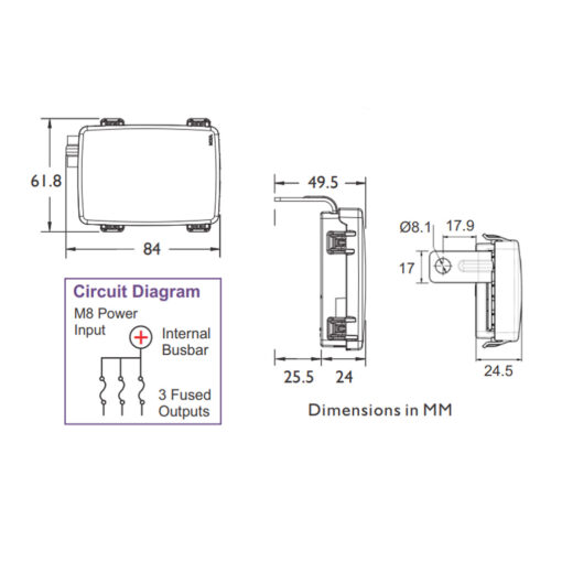 MIA-0300468-3-Way-Midi-Fuse-Housing